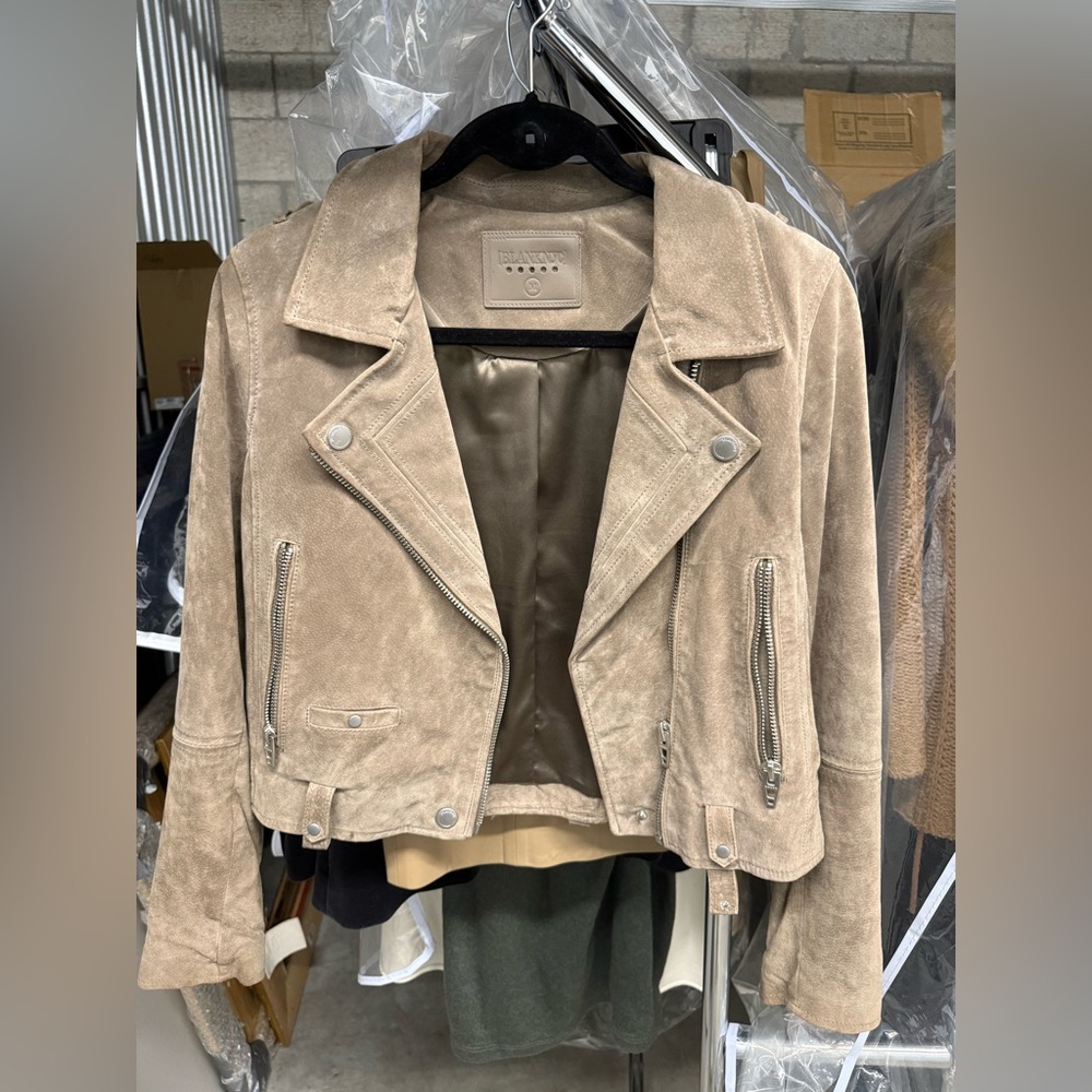 Blank NYC Light Brown Faux Suede Jacket
